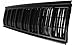Evan-Fischer Grille Assembly Compatible with 1991-1996 Jeep Cherokee Painted Black Shell and Insert