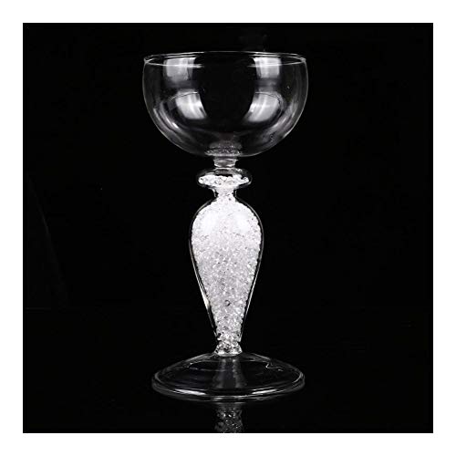 Home+ Whisky gläser, Kreative Transparent Weinglas Cup Bier Saft hoch Boron Martini Cocktailgläser Schmuck Gothic…