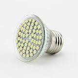 SUPERNIGHT (TM) 3.5Watts E27 Standard Household Base LED Spotlight Bulbs,LED Lighting, Cool White(6000K), 300 Lumen, Energy Saving, Economical LED Light Bulb, 60 SMD, AC 85-265V, 30-120 degrees Beam Angle