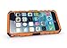 Cable And Case iPhone 6S Case, iPhone 6 Case [Heavy Duty] Tough Dual Layer 2 in 1 Rugged Rubber Hybrid Hard/Soft Impact Protective Cover [with Kickstand] for Men & Women - Orange