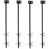 Tie Down Engineering 59095N Iron Root Double Head Double Helix Earth Anchor - 3/4" D x 30" L x (2) 4" Helix, Class 2 (4)