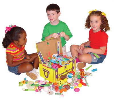 Super Duper Publications Treasure Chest of Motivational Toys & Prizes Educational Learning Resource for Children