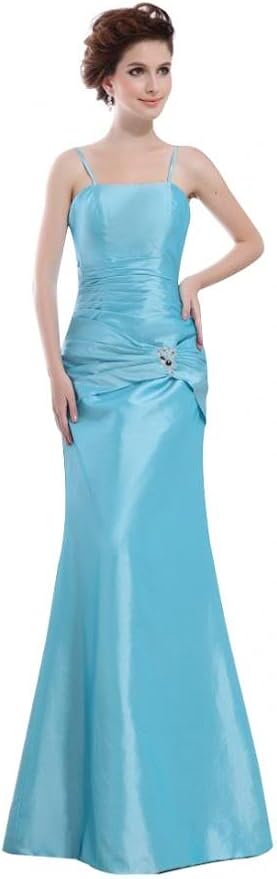 Amazon.com: Fancy Bridesmaid Women's Mermaid Prom Dress 26W Blue: Clothing