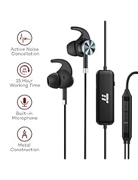 TaoTronics activo de cancelación de ruido auriculares tt ep01 (reacondicionado certificado), Negro