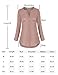 Finice Button Down Tunic, Womens Tops Stand Banded Collar Round Neck 3 Quarter Rolled Up Sleeve Button-up Loose Fit Daily Wear Chiffon Shirts and Blouses Black XXL