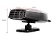 Ferryone Portable Car Heater and Defogger - Fast Heating Auto Ceramic Fan, 12V 150W, 3-Outlet Plug In Cigarette Lighter (Red)