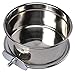Bird Parrot Feeding Cups with Clamp Holder Stainless Steel Coop Cup Food Water Bowls Dish Feeder for Cockatiel Conure Budgies Parakeet Parrot Macaw Small Animal Chinchilla hummingbird Ferret Catthumb 1