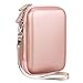 Canboc Carrying Case for Fujifilm Instax Mini Link 3 2 1 Smartphone Printer, Mesh pocket fit Instant Film and Cable, Rose Gold (Case Only)