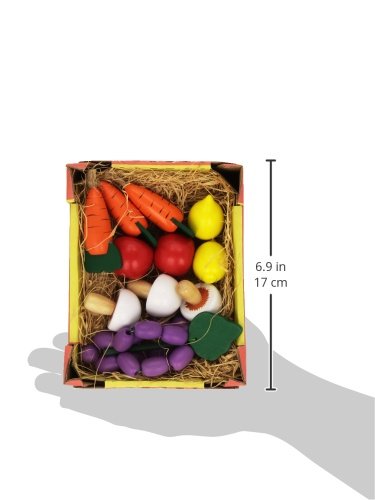 Small Foot Stiege mit Gemüse, Zubehör für Kaufmannsladen, Pilze, Karotten, Tomaten, Zitronen, Trauben, ab 3 Jahren, 1756 Vegeta, Dragon Ball Z Rollenspielzeug, S – Bild 7