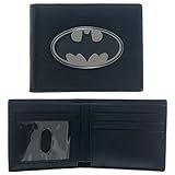 Bioworld Mens Batman Logo Badge Bifold Wallet (Black)