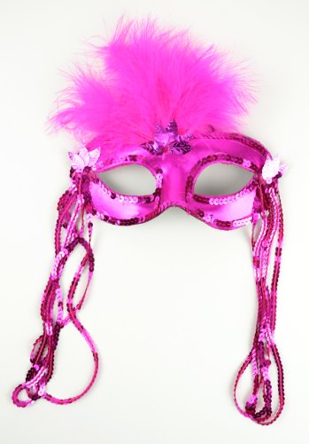 Mask It 71085 Pink Satin Half Mask