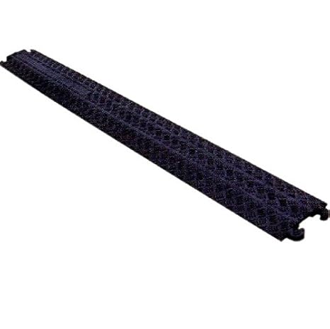 1 Kanal Kabelschutz Kabelbrücke 100 x 13 x 2 cm für Fußgänger / Radfahrer / Büro - in schwarz oder gelb - verschiedene Set-Gr