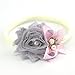 Lovemyangel 3 PACK Newborn Baby Girl Hair Bows with Soft Nylon Headbands Set (KHAKI)