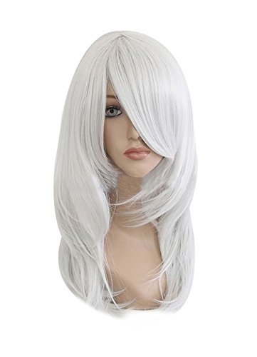 Mtxc Final Fantasy VII Cosplay Sephiroth 55cm Wig Silvery White