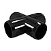 FORMUFIT F034CRX-BK-8 Cross PVC Fitting, Furniture Grade, 3/4