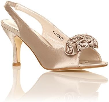 Core CollectionNew Womens Ladies Low Heel Bridal Prom Party Bridesmaid Sandal Shoes Size 3-8