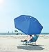 Rio Beach 6 1/2' Integrated Sand Anchor Umbrella, Blue