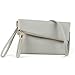 JIARUO Women Tassel Fold Cover Sling Small Leather Crossbody Bag Handbag Purse