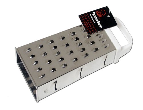 Chef Craft 21387 1-Piece Stainless Steel Pyramid Grater, 8-1/4-Inch