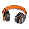 Wireless-Bluetooth-Over-Ear-Stereo-Foldable-HeadphonesWireless-and-Wired-Mode-Headsets-with-Soft-Memory-Protein-EarmuffsBuilt-in-Mic-for-Mobile-Phone-PC-Laptop-Black-Organge Wireless Bluetooth Over Ear Stereo Headphones, Wireless and Wired Mode Headsets with Soft Memory-Protein Earmuffs, Built…