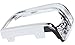 Evan-Fischer EVA18972011325 Headlight Door Single Passenger Side RH Grill Extension Grille headlamp Bezel Molding Moulding trim Chrome With parking light hole