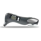 Exlight 4 in 1 Tire Pressure Gauge - Safety Hammer, Flashlight, Seatbelt Cutter and Tire Pressure Gauge- Black