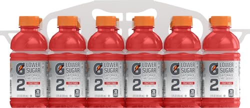 GATORADE G2 THIRST QUENCHER SPORTS DRINK, FRUIT PUNCH, 12OZ BOTTLE, 12 PACK, ELECTROLYTES FOR REHYDRATION