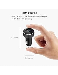 Cargador USB, 12v 24v, monitor de voltaje LED para iPhone 6s Plus, iPad Pro, iPad mini; serie Samsung Galaxy Note, modelos S Series&Edge; LG G4 G5; Google Nexus, otros dispositivos Android, Negro