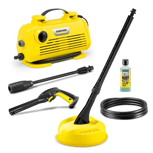 Kärcher Hochdruckreiniger K 2 Horizontal VPS Home, Druck: max. 110 bar, Fördermenge: 360 l/h, Flächenleistung: 20 m²/h, 3,5 kg, Hochdruckschlauch und -Pistole, Vario Power-Strahlrohr, Home Kit