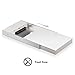[Optimized For SSD, Support UASP] Inateck 2.5 Inch USB 3.0 Aluminum HDD External Enclosure Case with USB-C Port to Type A Cable for 9.5mm 7mm 2.5 Inch SATA HDD and SSD, Tool-free, Sliver(FE2008A)