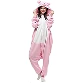 Mcaifdbxsm Adult Animal Onesie Pajamas Halloween Cosplay Costume Sleepwear for Women and Men