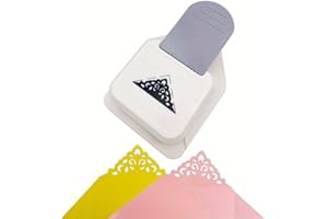 Large Craft Corner Punch Triangular Flower Pattern Scrapbook Supplies Craft Punch Photo Cutter Card Making Supplies (Shell Co