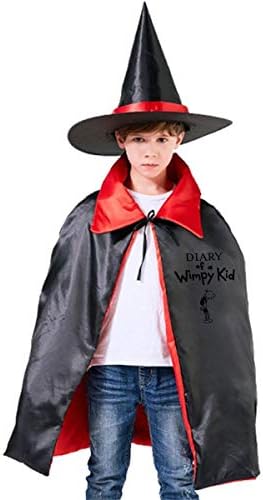 QINWEILU Diary of A Wimpy Kid Inspired by World Book Day Unisex Kids Hooded Cloak Cape Halloween Party Decoration Role Cosplay Costumes Outwear