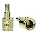 Pair of Car Audio 1/0 Gauge to 4 Gauge Amp Input Reducers (Gold)