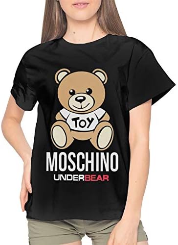 Womans Moschino UnderBEAR Fashion Tee Music Band Shirt Black