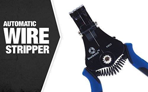 Southwire Tools & Equipment SA822 8-22 AWG SOL & 10-24 AWG STR Automatic Wire Stripper