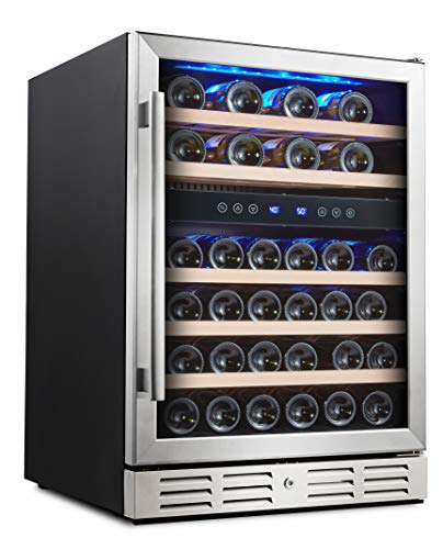 Kalamera-24-Wine-refrigerator-46-Bottle-Dual-Zone-Built-in-or-Freestanding-Fridge-with-Stainless-Steel-Triple-Layer-Tempered-Reversible-Glass-Door-and-Temperature-Memory-Function-Wine-Cooler