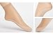 Ueither Women's 12 Pairs Silky Anti-Slip Cotton Sole Sheer Ankle High Tights Hosiery Socks Reinforced Toe(12 Pairs Beige)