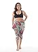 ZERDOCEAN Women's Plus Size Lightweight Printed Capri Leggings style-003 3X