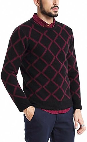 Sweater Winter Christmas Sweater O-neck Casual Knitted Pullover Pull Homme MY281 black L