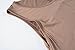 LARACE Women Solid Sleeveless Tunic for Leggings Swing Flare Tank Tops (3X, Khaki)