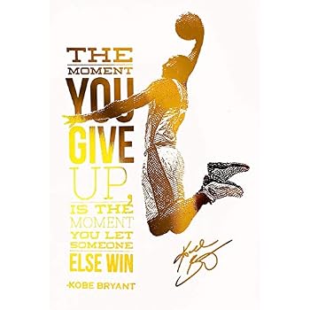 Amazon.com: Kobe Bryant Poster Quote Black History Month Posters Los