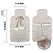 BOENFU Premium Classic Rubber Hot Water Bottle with Luxurious Faux Fur Cover, Great for Warmth Ease Aches Pains and Menstrual Cramps, Aid Comfort Sleep, Ideal Xmas Gift (2 Liters, Cream Color)
