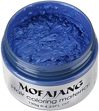 giveyoulucky Temporary Fashion Unisex DIY Hair Color Wax Mud Dye Cream Pomade Salon Tools Blue