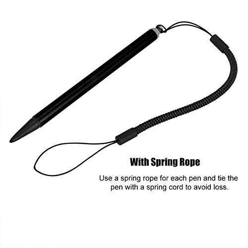 Spring Rope Touch Pen Painting Resistive Touchscreen Hard-tip Stylus for POS/PDA/Industrial PC/Car Navigatior, etc(Black)