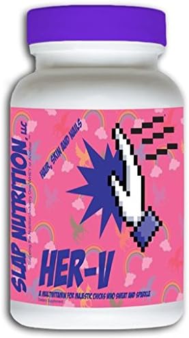 Slap Nutrition Multivitamin For Majestic Chicks who Sweat and Sparkle - 60 Veggie Capsules (Her-V)