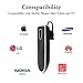 Bluetooth Headset, with 240-Hr Standby Time V4.1 Bluetooth Earpiece Car Driving Wireless Hands Free Headphones with Mic Cell Phone Noise Cancelling in-Ear Compatible with iPhone Android (Black)