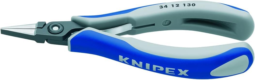 KNIPEX Precision Electronics Gripping Pliers with Multi-Component Handles 130 mm, 34 12 130
