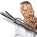 Curling Iron 1 Inch Hair Curling Iron Wand Ceramic Tourmaline Coating Curling Wand Instant Heat up to 250°F- 410°F (5 Heat Settings,Dual Voltage,Include Heat Resistant Glove)