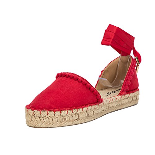 lace up espadrille flats